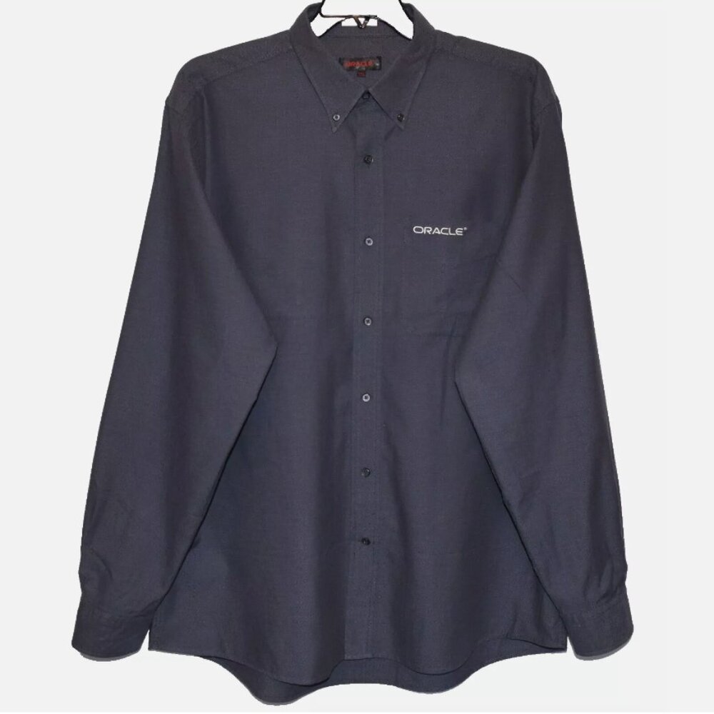 ORACLE Gray Long Sleeve Button Down Cotton Shirt Size XXXL